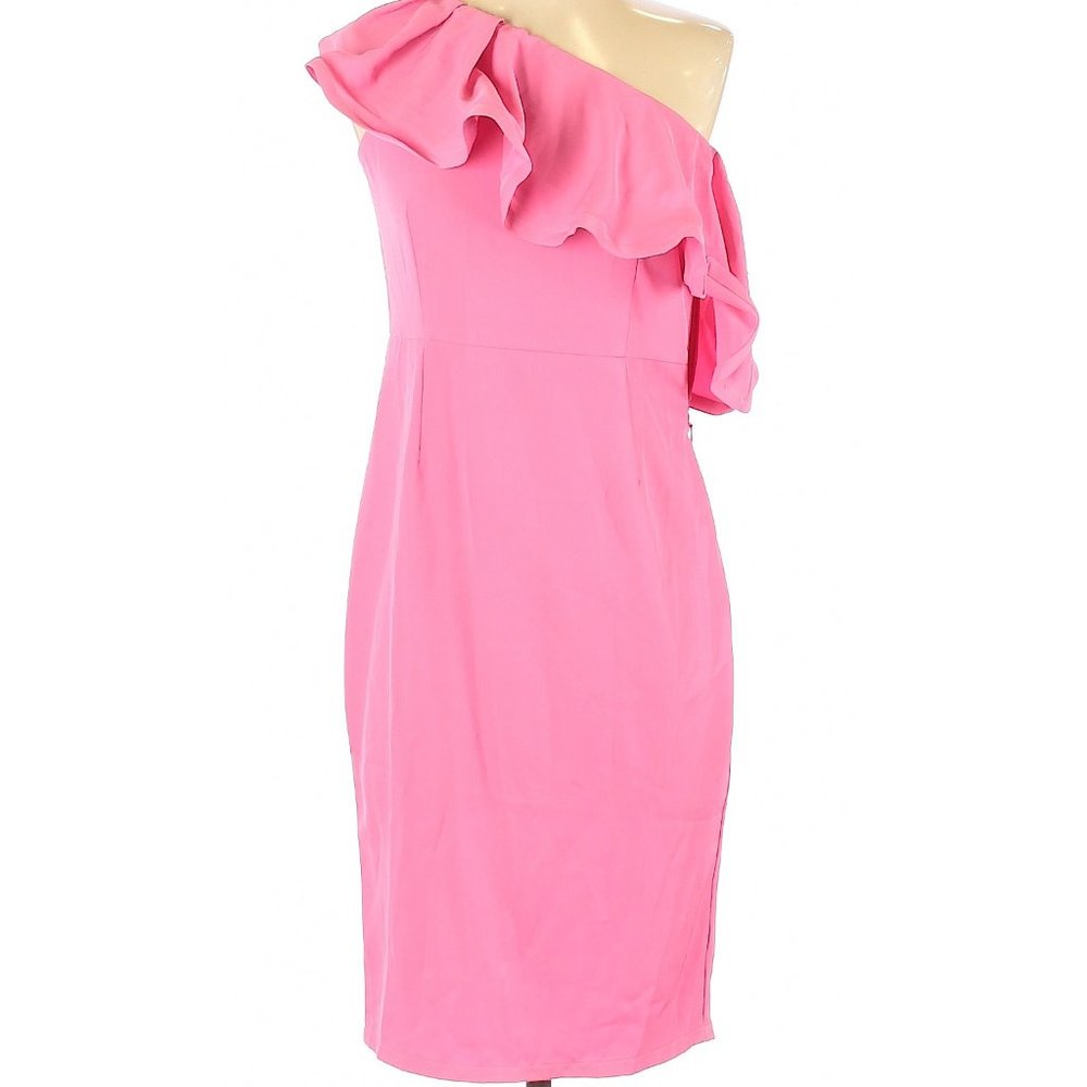 LULUMARI Pink One-Shoulder Dress